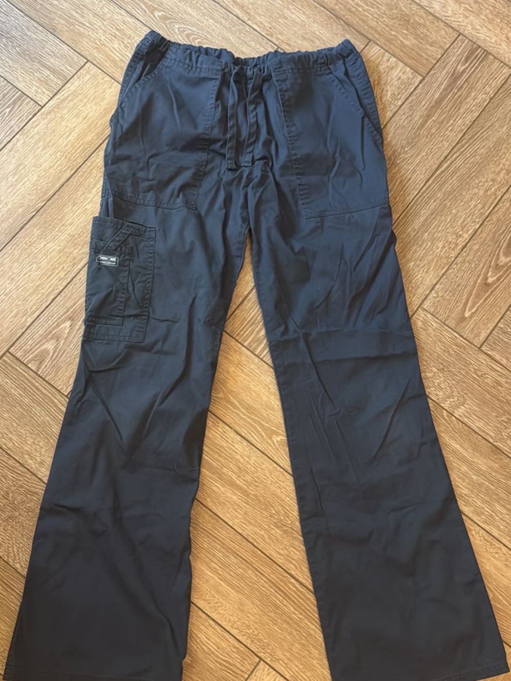 Gray Cherokee Women's Cargo Scrub Pants
